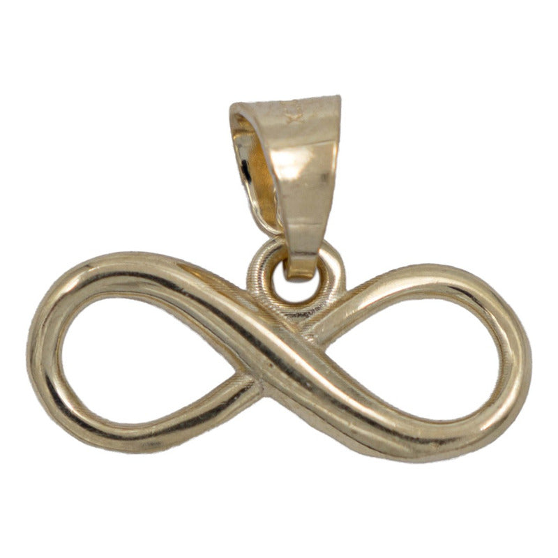Dije Infinito Amor Regalo Mujer Oro 10k + Cadena Plata 925