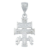 Dije Cruz Caravaca Grande Angeles Regalo Hombre Plata 925