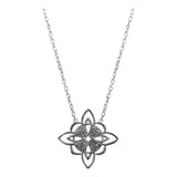 Collar Nudo Bruja Triqueta Mujer Regalo Plata Italiana 925