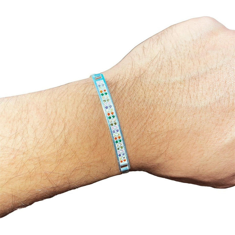 Pulsera Esclava Moderna De Placa Con Zirconias En Plata 925