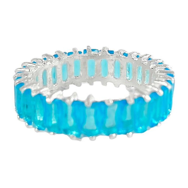 Anillo Grueso Churumbela Completa Piedra Natural Plata .925