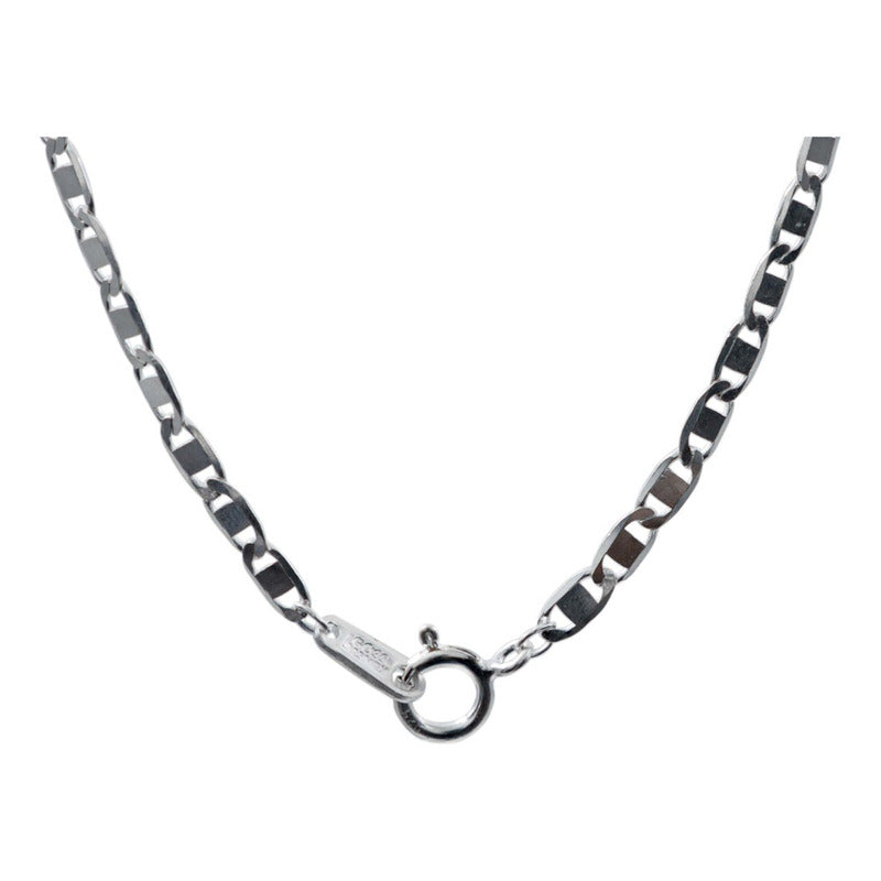 Cadena Marinera Lisa Mujer Regalo Plata 925 50 Cm X 2.5 Mm