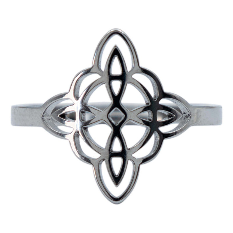 Anillo Ajustable Nudo Bruja Mujer Regalo En Acero Inoxidable