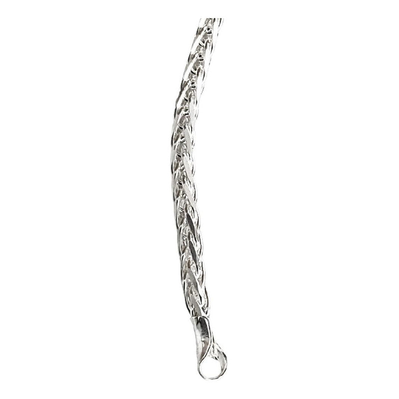 Pulsera Espiga Esclava Mujer Regalo Amor Plata Ley 925 2 Mm