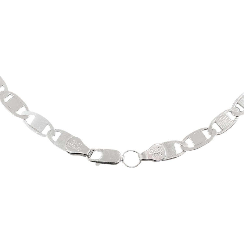 Cadena Gruesa Hombre Mujer Plata 925 Marinera 55 Cm X 5 Mm
