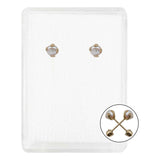 Arete Broquel Bola Perla Natural 4 Mm Mujer Regalo Oro 10k