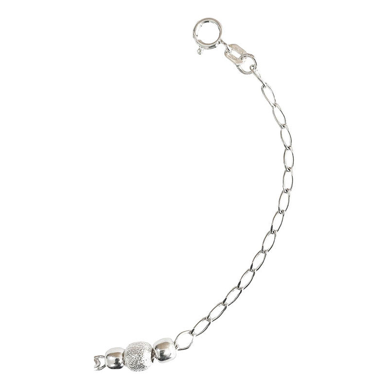 Pulsera Ajustable Nudo De Bruja Piedras Plata Ley 925 Plateado 6 Cm 1 Cm Largo / Ancho 21 Cm X 0.2 Cm