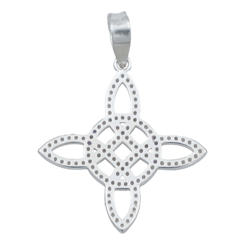 Dije Nudo De Bruja Terminado Premium Hombre Mujer Plata 925 Blanco