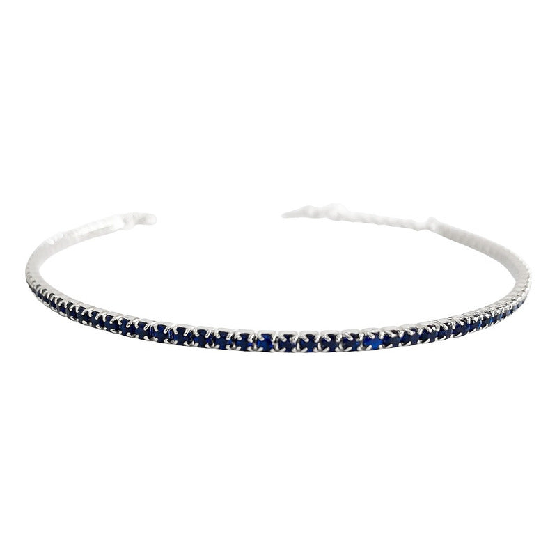 Pulsera Ajustable Flexible Zirconias Made In Thailand S925