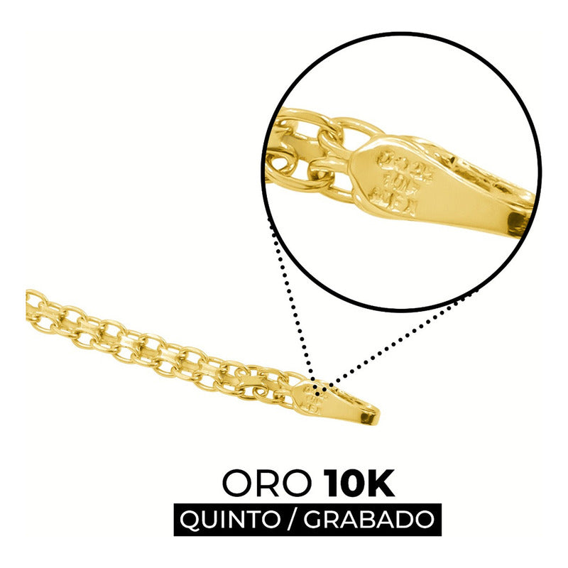 Pulso Bismark Dije Nudo Bruja Chico Oro 10k Zirconias 2.4g Amarillo 17 Cm