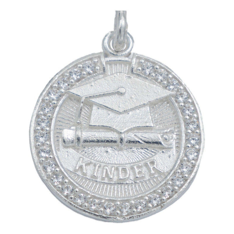 Dije Niño Niña Graduación Kinder + Regalo Cadena Plata 925