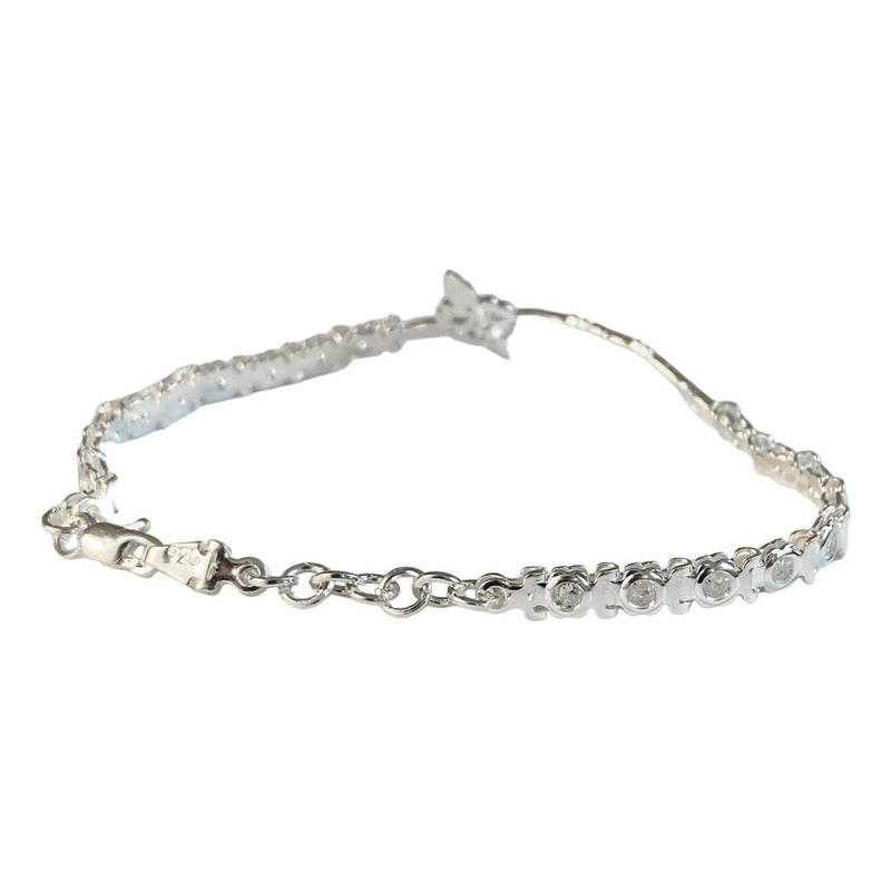Pulsera Nudo De Bruja Con Zirconias De Colores En Plata S925