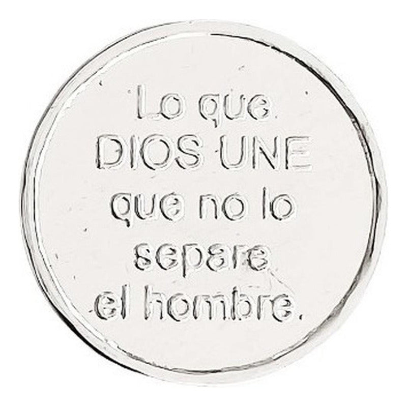 Juego Arras Matrimoniales Cristianas Boda Plata Pura Ley 999