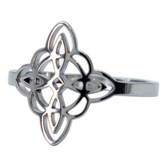 Anillo Ajustable Nudo Bruja Mujer Regalo En Acero Inoxidable