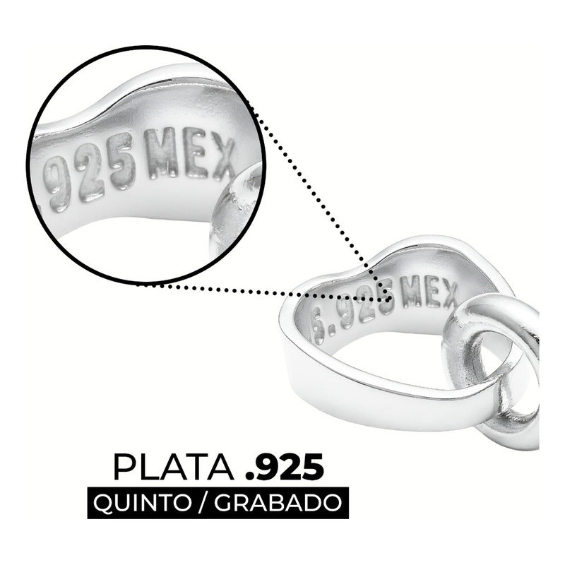 Dije Nudo Bruja Triqueta Fase Luna Plata 925 Zirconia 2.8 Cm Plateado