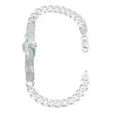 Esclava Cubana Gruesa Diamantada Hombre San Judas Plata 925