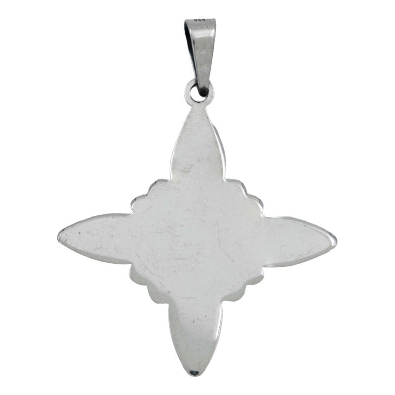 Dije Nudo Bruja Grande Celta Laser Líneas Mujer Plata 925 Plateado