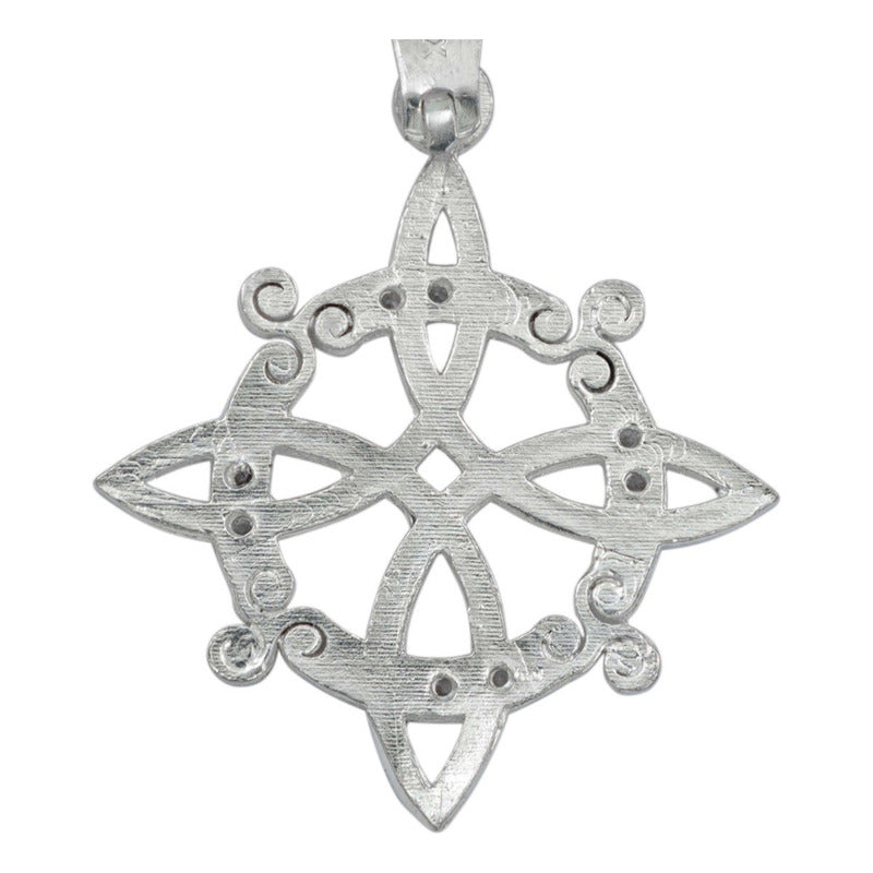 Dije Nudo De Bruja Zirconias Magia Mujer Regalo Plata 925 Plateado