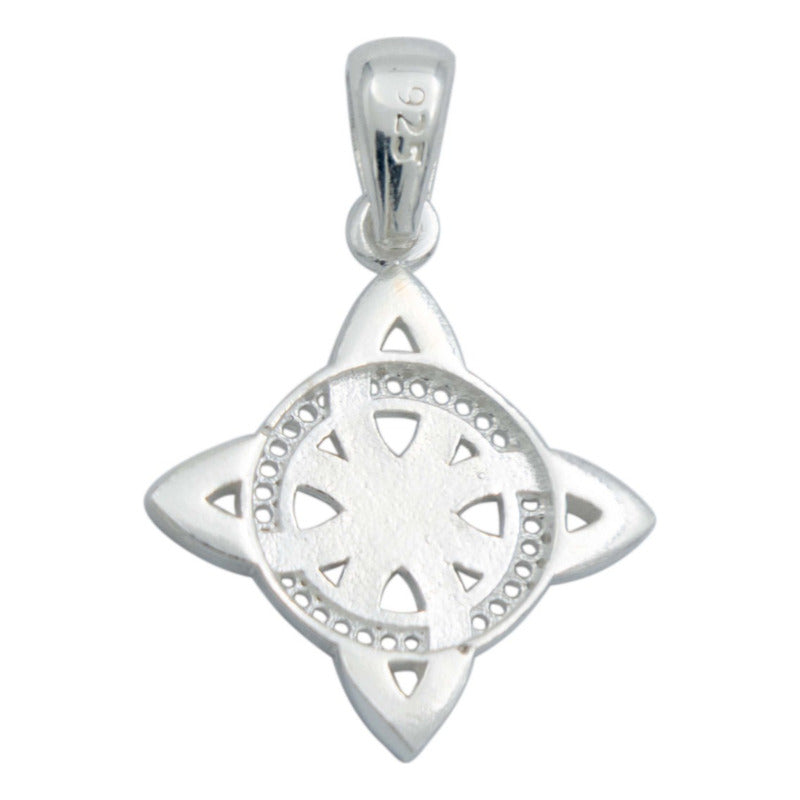 Dije Nudo Bruja Celta Mujer Regalo Plata Italy 925 Cadena Plateado