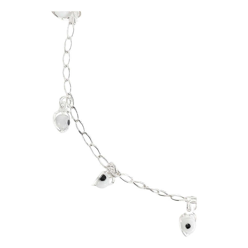 Pulsera Ojo Turco Suerte Colores Regalo Mujer Plata Ley 925