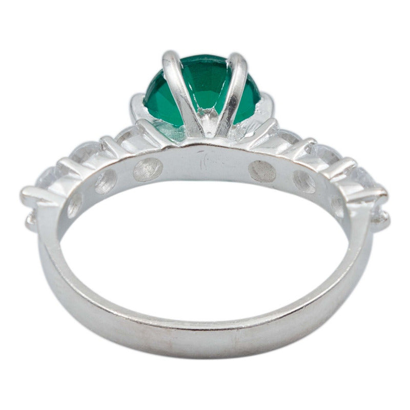 Anillo Solitario Promesa Mujer Regalo Amor Zirconia Plata925