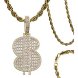 Dije Grande Hombre Dinero Hiphop+ Cadena Regalo Chapa Oro14k