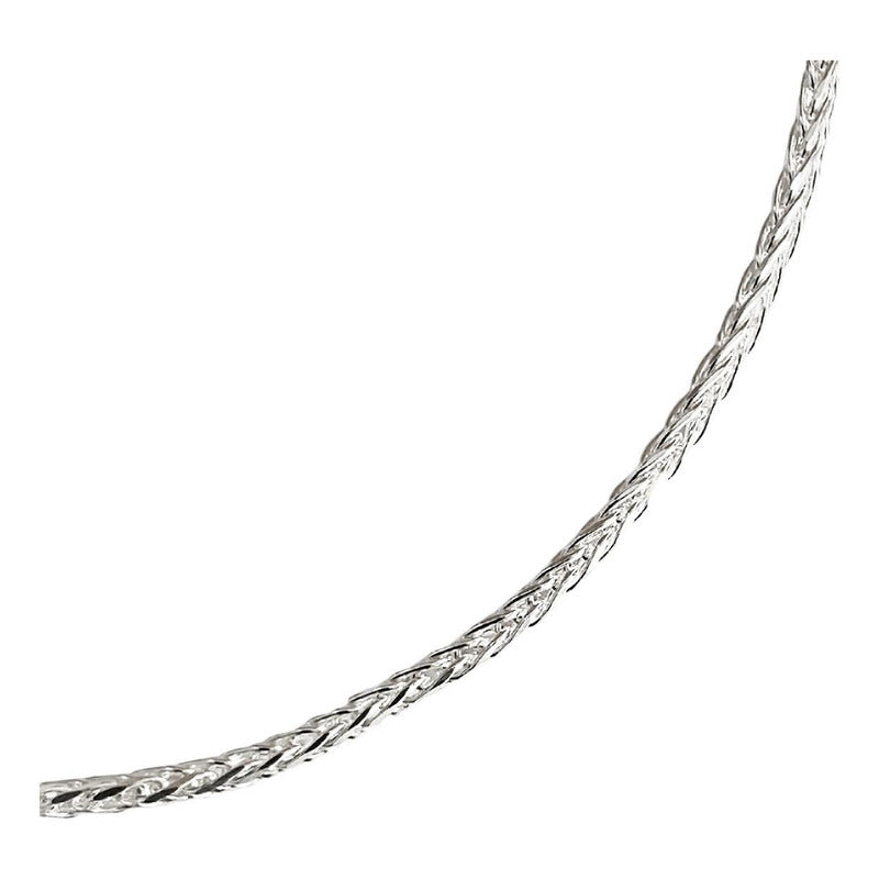 Pulsera Espiga Esclava Mujer Regalo Amor Plata Ley 925 2 Mm