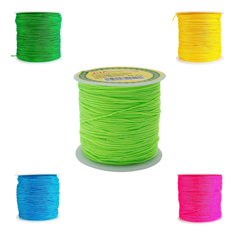 Hilo Para Pulseras Chino Elastico Bisutería 0.8 Mm 92 Metros