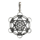 Dije Medalla Grande De Metatron En Plata Solida Ley 925