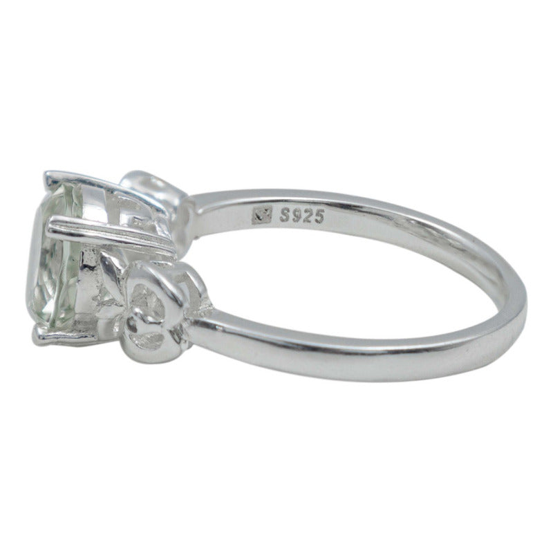 Anillo Promesa Compromiso Plata 925 Amatista Certificado