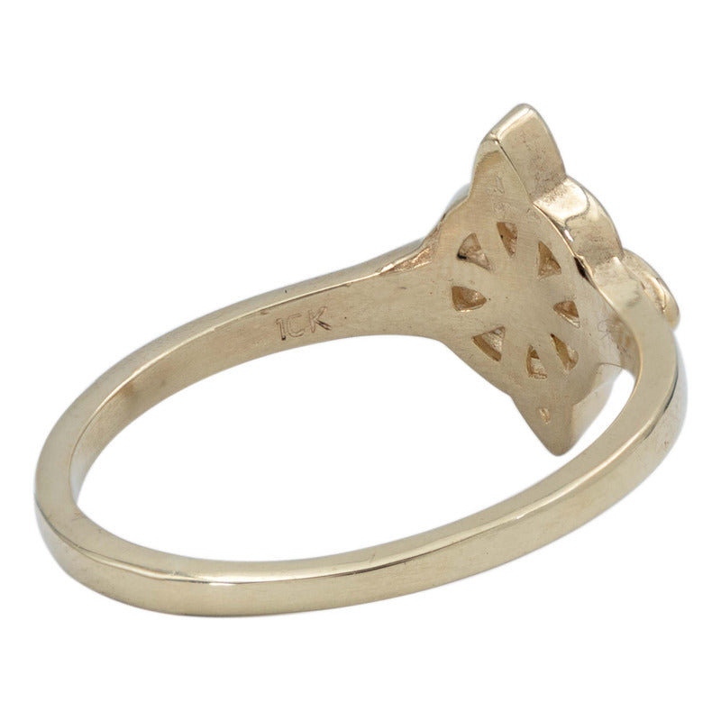 Anillo Nudo De Bruja Celta En Oro 10k Fabricado A Medida