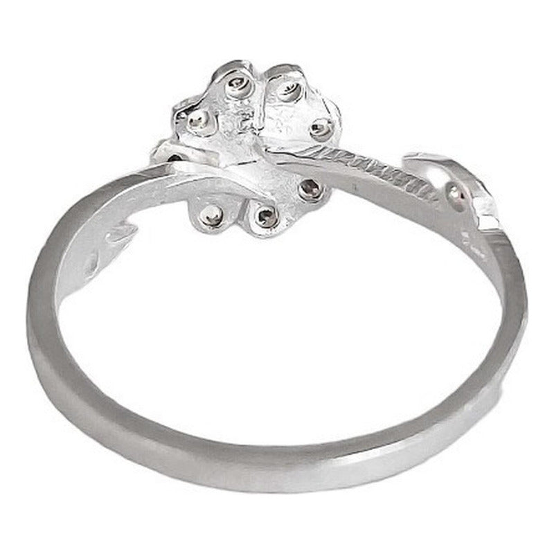 Anillo Flor Primavera Verano Regalo Promesa Solida 925