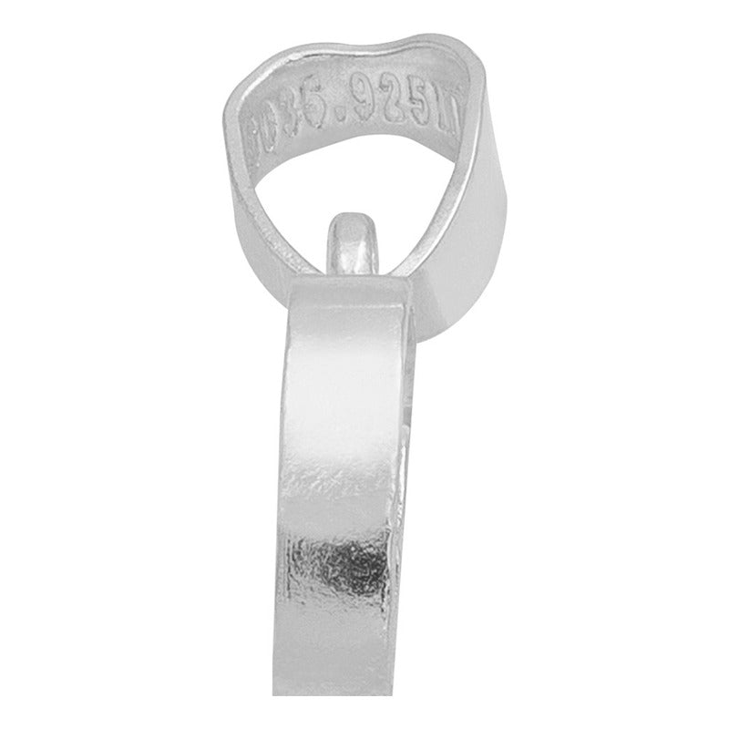 Dije Corazón Zirconia Mujer Amor Regalo Mamá Plata 925 1.7cm