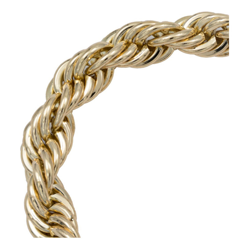 Pulsera Torsal Hombre Chapa De Oro 14k Calidad Premium 10 Mm