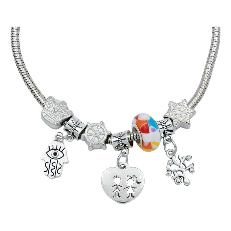 Pulsera Ajustable Charms Cadena Serpiente Regalo Mujer