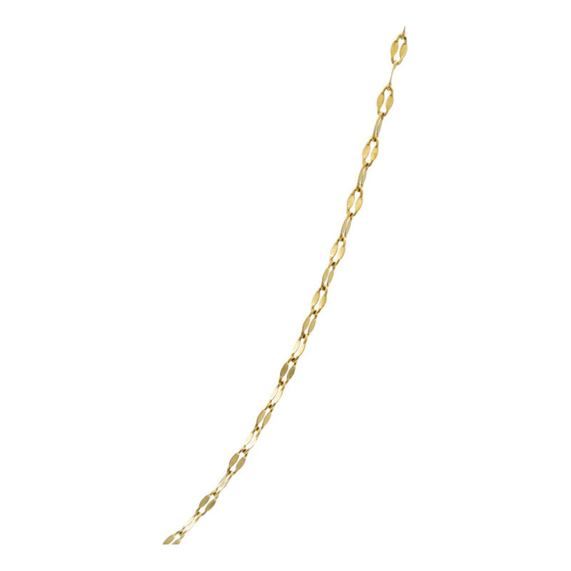 Collar Chico Trebol Esmaltado Flor Corridos Oro 10k + Cadena