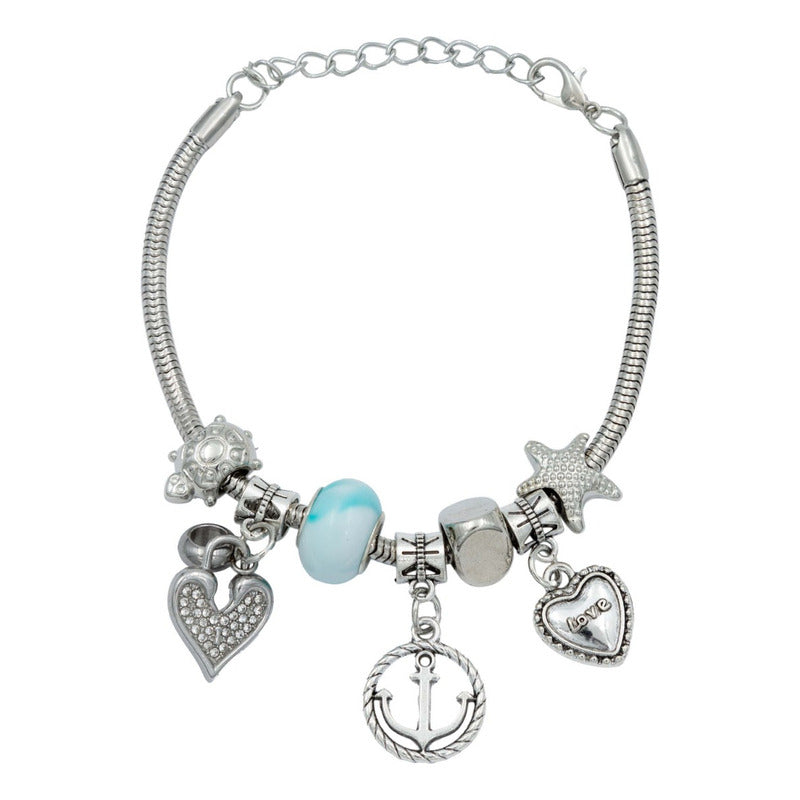 Pulsera Ajustable Charms Cadena Serpiente Regalo Mujer