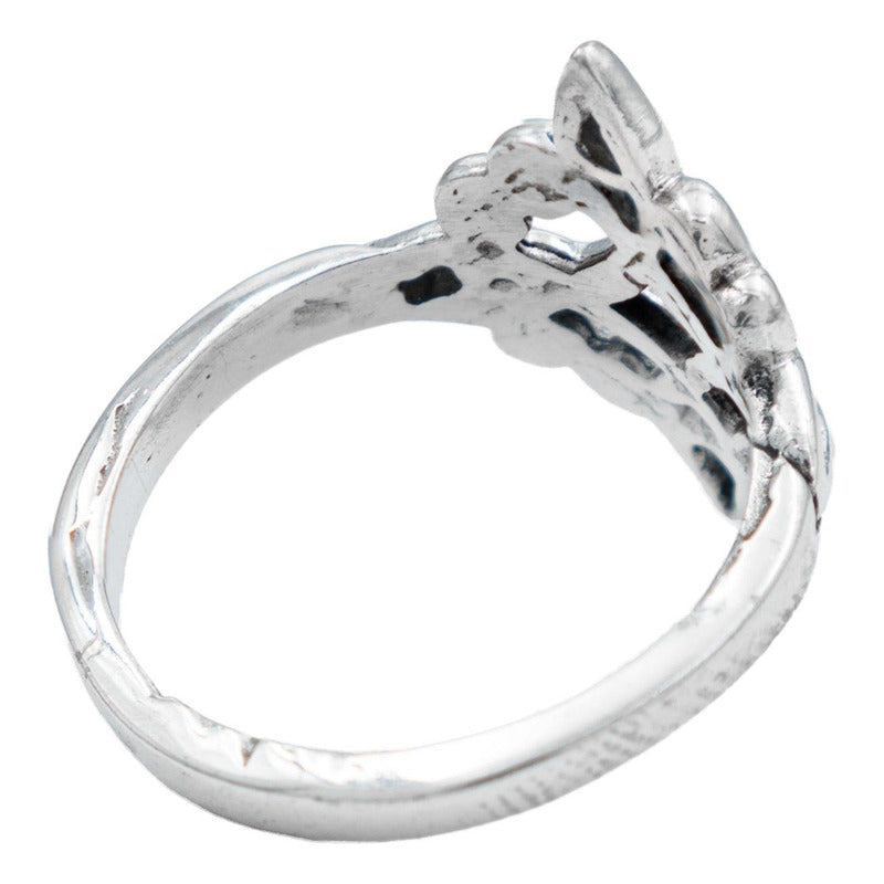Anillo Nudo Bruja Amuleto Celta Pavonado Artesanal Plata925