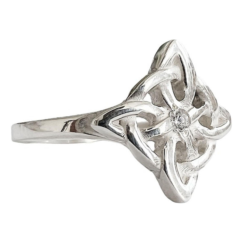 Anillo Nudo De Brujas Celta En Plata 925 Fabricado A Medida