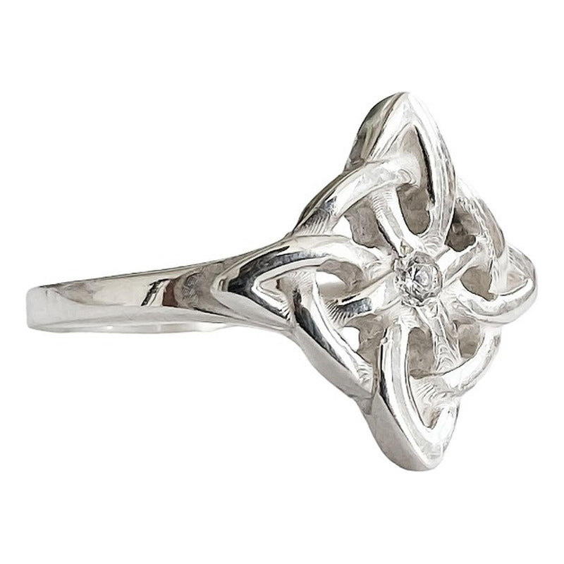 Anillo Nudo De Brujas Celta En Plata 925 Fabricado A Medida