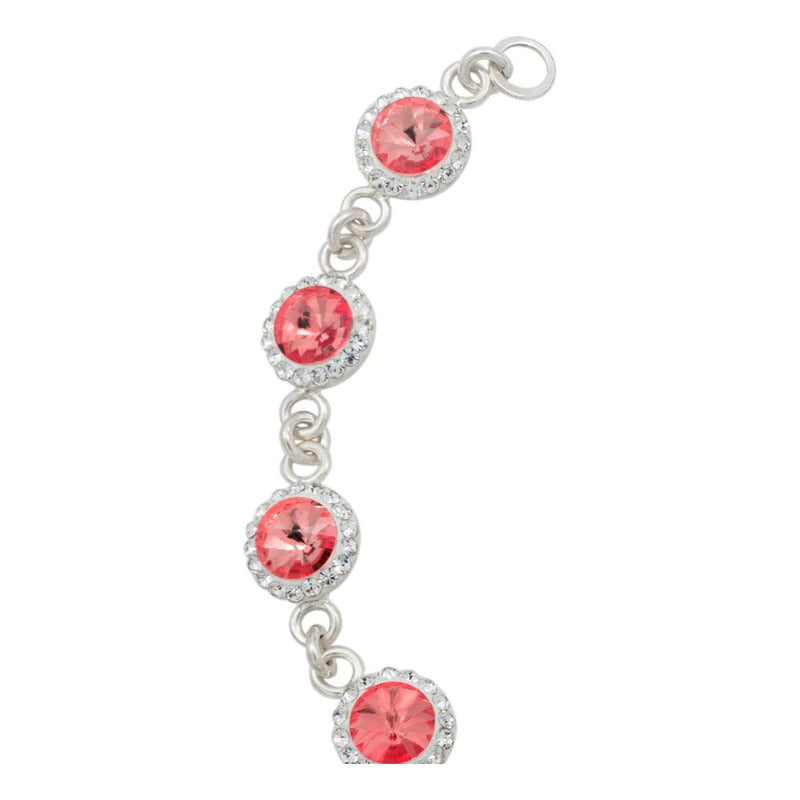 Pulsera Zirconias Piedras Mujer Dama Amor Regalo Plata 925