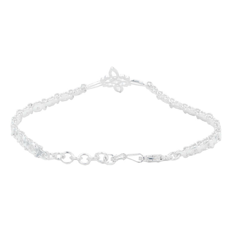 Pulsera Nudo De Bruja Con Zirconias De Colores En Plata S925