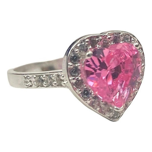 Anillo Solitario Corazón Compromiso Promesa Plata 925