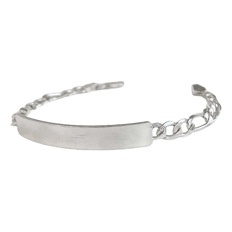 Esclava Hombre Pulsera Cubana Diamantada Plata 925 6 Mm
