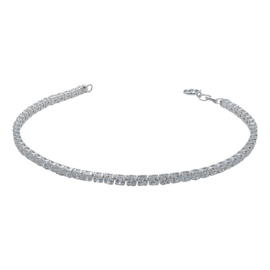 Pulsera De Tenis Zirconias Regalo Mujer Plata 925 3 Mm