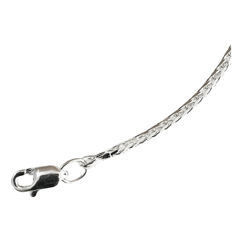 Pulsera Espiga Esclava Mujer Regalo Amor Plata Ley 925 2 Mm