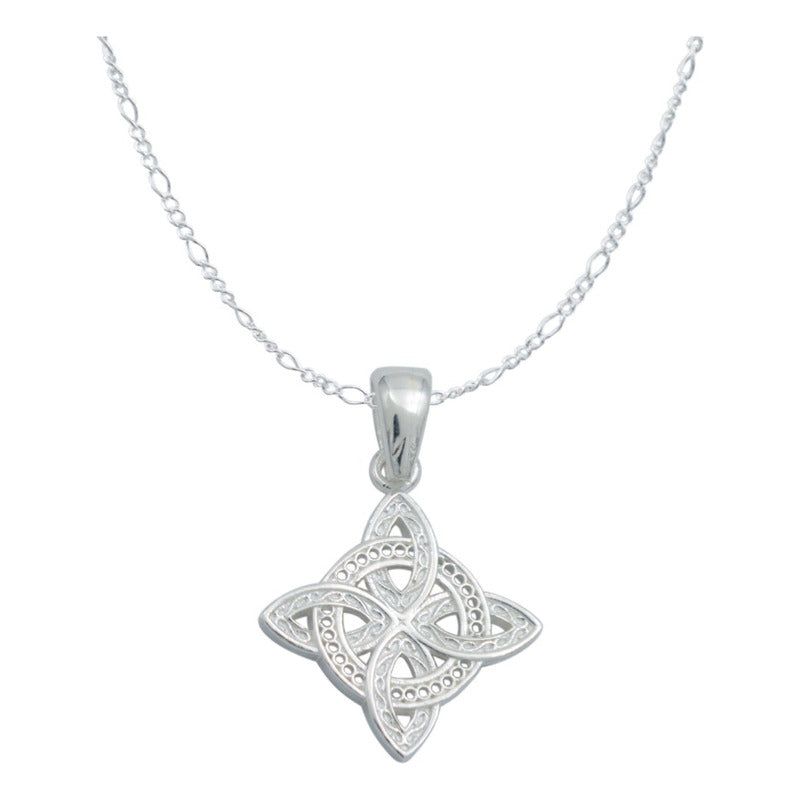 Dije Nudo Bruja Celta Mujer Regalo Plata Italy 925 Cadena