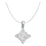 Dije Nudo Bruja Celta Mujer Regalo Plata Italy 925 Cadena