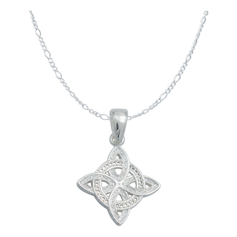 Dije Nudo Bruja Celta Mujer Regalo Plata Italy 925 Cadena