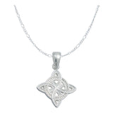 Dije Nudo Bruja Celta Mujer Regalo Plata Italy 925 Cadena